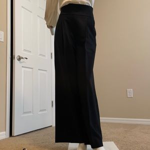 EMPORIO ARMANI Vintage High Waist Wide Waistband & Leg Felted Wool Pants 6 EC